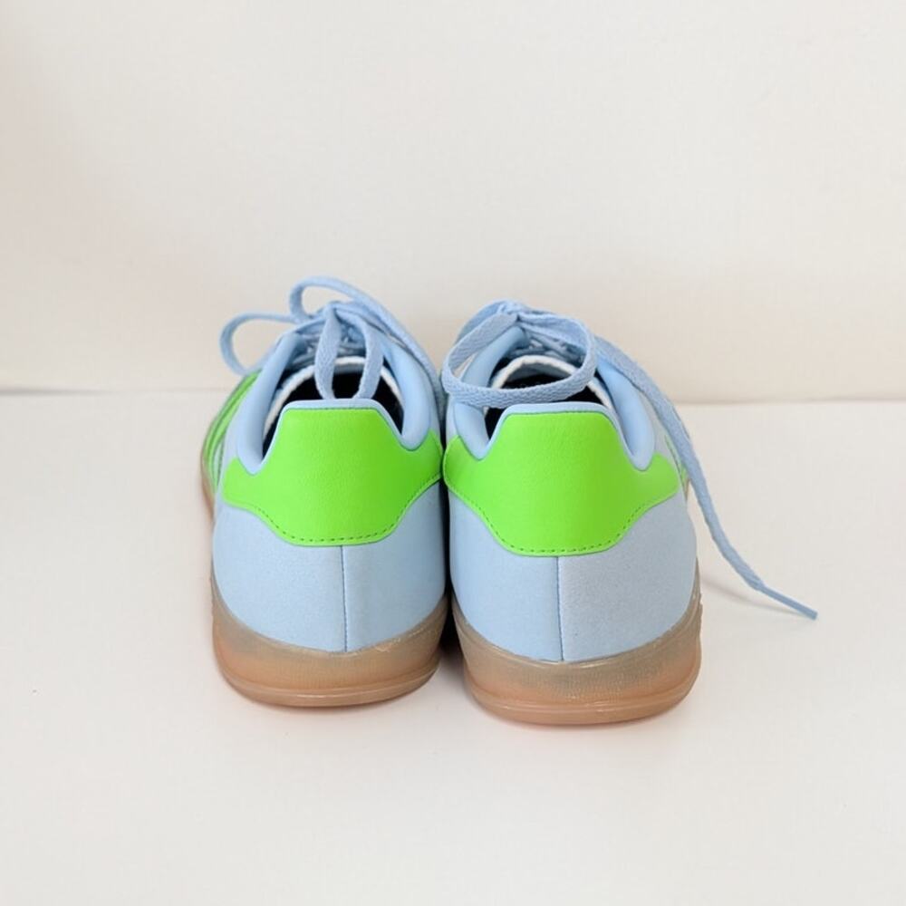 Adidas Originals Gazelle Indoor Sneaker JI1372 Womens 7 Clear Sky Nubuck Low Top - Picture 6 of 7